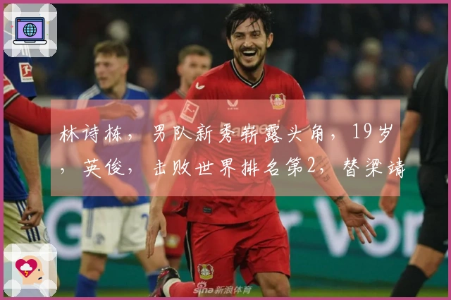 林诗栋，男队新秀崭露头角，19岁，英俊，击败世界排名第2，替梁靖崑报仇